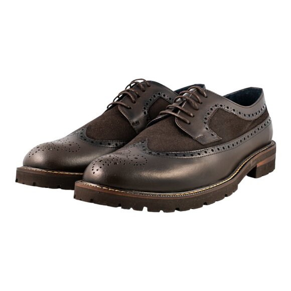Lace up Brown Oxford Derby - Picture 1 of 3